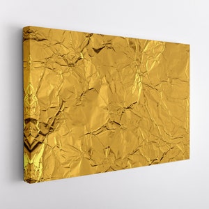 Abstract Gold Canvas Print, Gold Foil Print, Abstract Wall Art, Abstract Canvas Print, Modern Canvas Art