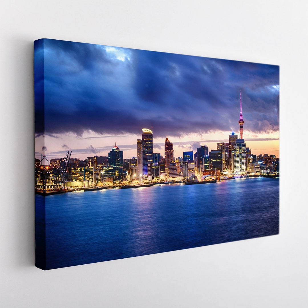 Auckland Canvas Print, Auckland Wall Art, Large Auckland Skyline, New
