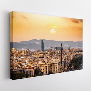 Barcelona Canvas Art, Barcelona Wall Art