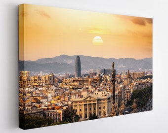 Barcelona Canvas Art, Barcelona Wall Art