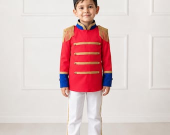 Nutcracker Inspired Costume for Boys – Toy Soldier Kids Christmas & Stage Costume with Hat