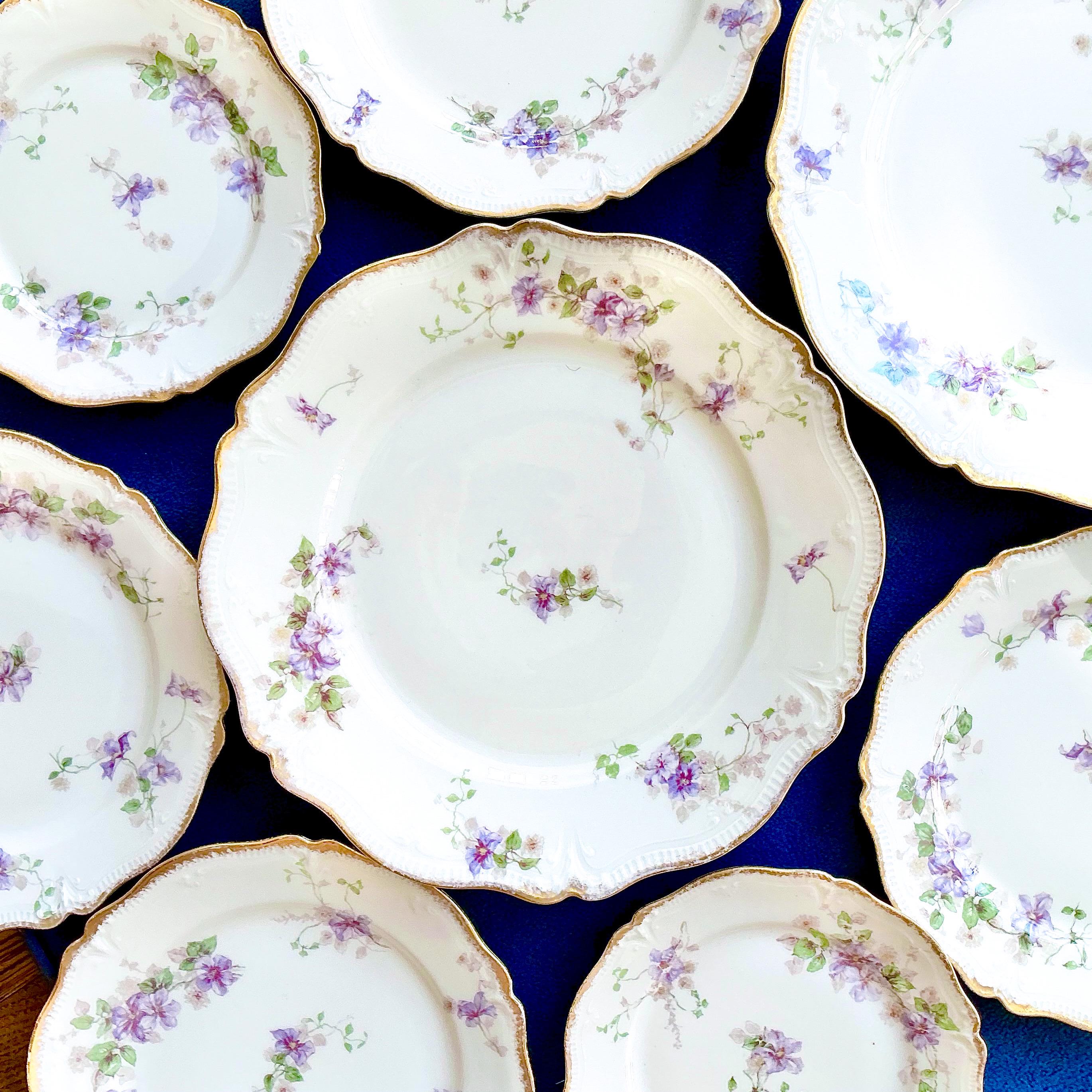 Ch. Field Haviland クロードモネ ジヴェルニー ディナー皿2枚 Vintage Charles Field Haviland China - Etsy