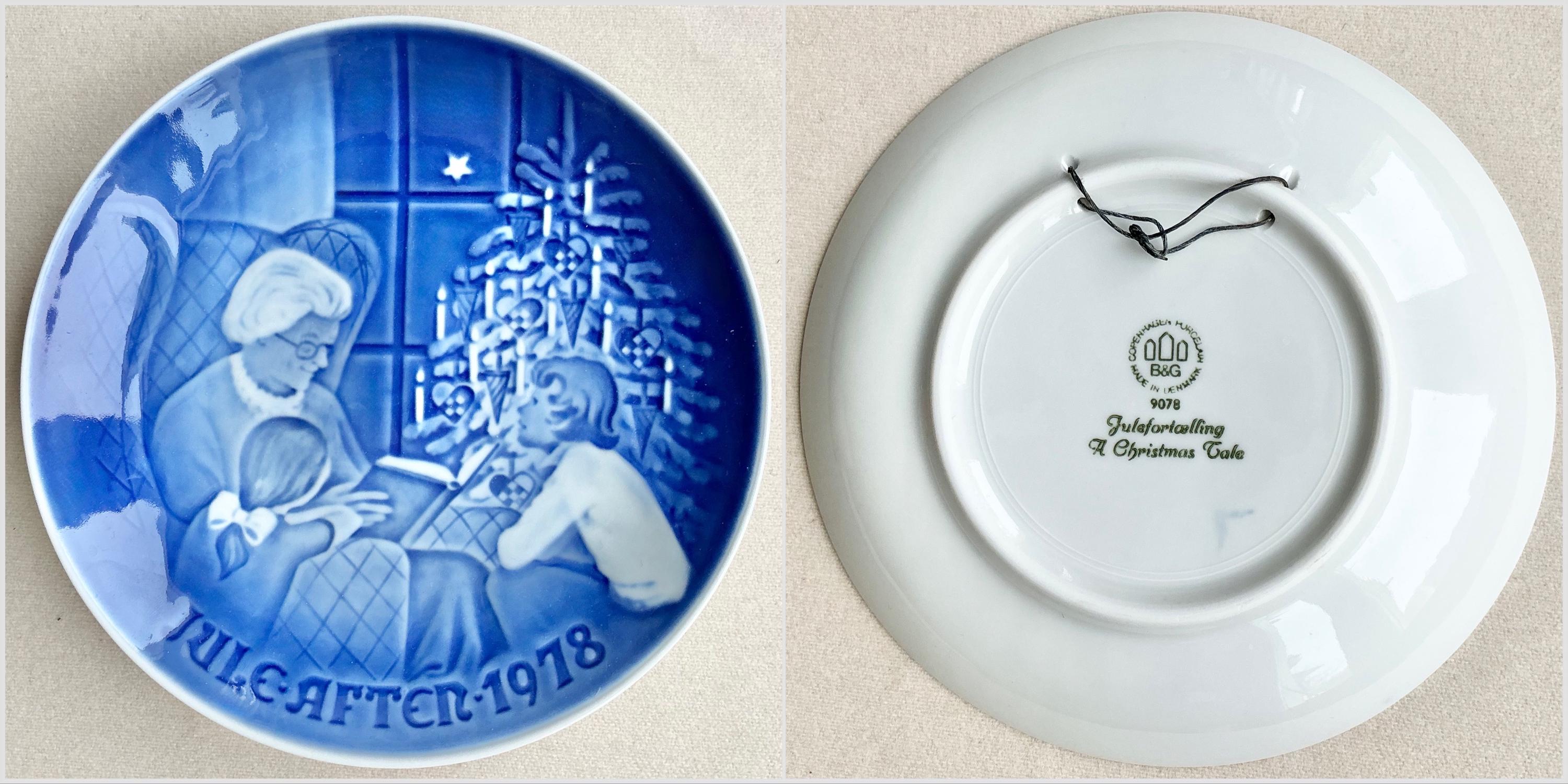 Vintage Bing & Grondahl Copenhagen Christmas Plate. Danish Blue ...