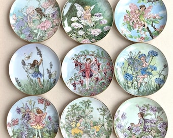 Villeroy and Boch Flower Fairies Collection, Wall Plates, the illustrations of Cicely Mary Barker.