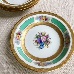 Noritake soup / pasta / serving bowls. Vintage Japan china, c.1930, Goldtonia pattern