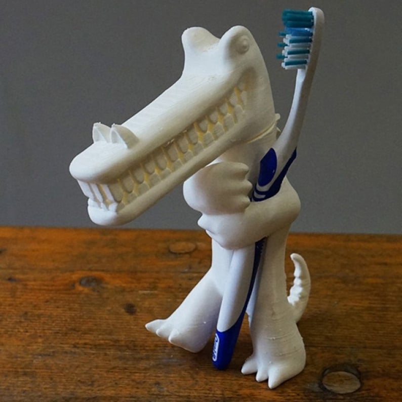 Crocodile Tooth Brush Holder Etsy