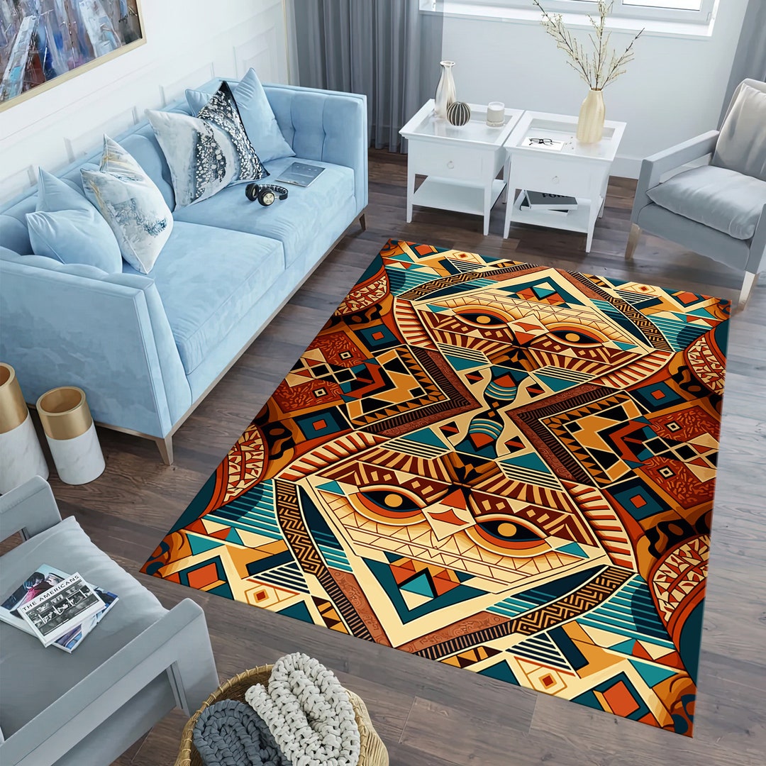 Ancient Egyptian Rug Egypt Pattern Rug Gift for Her Home Etsy