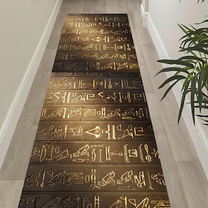 Ancient Runner, Ancient Egyptian Runner, Ancient Long Rug, Ancient Entry Rug, Anti Slip Runner, Ancient Hallway Runner,Ancient Gift Area Rug