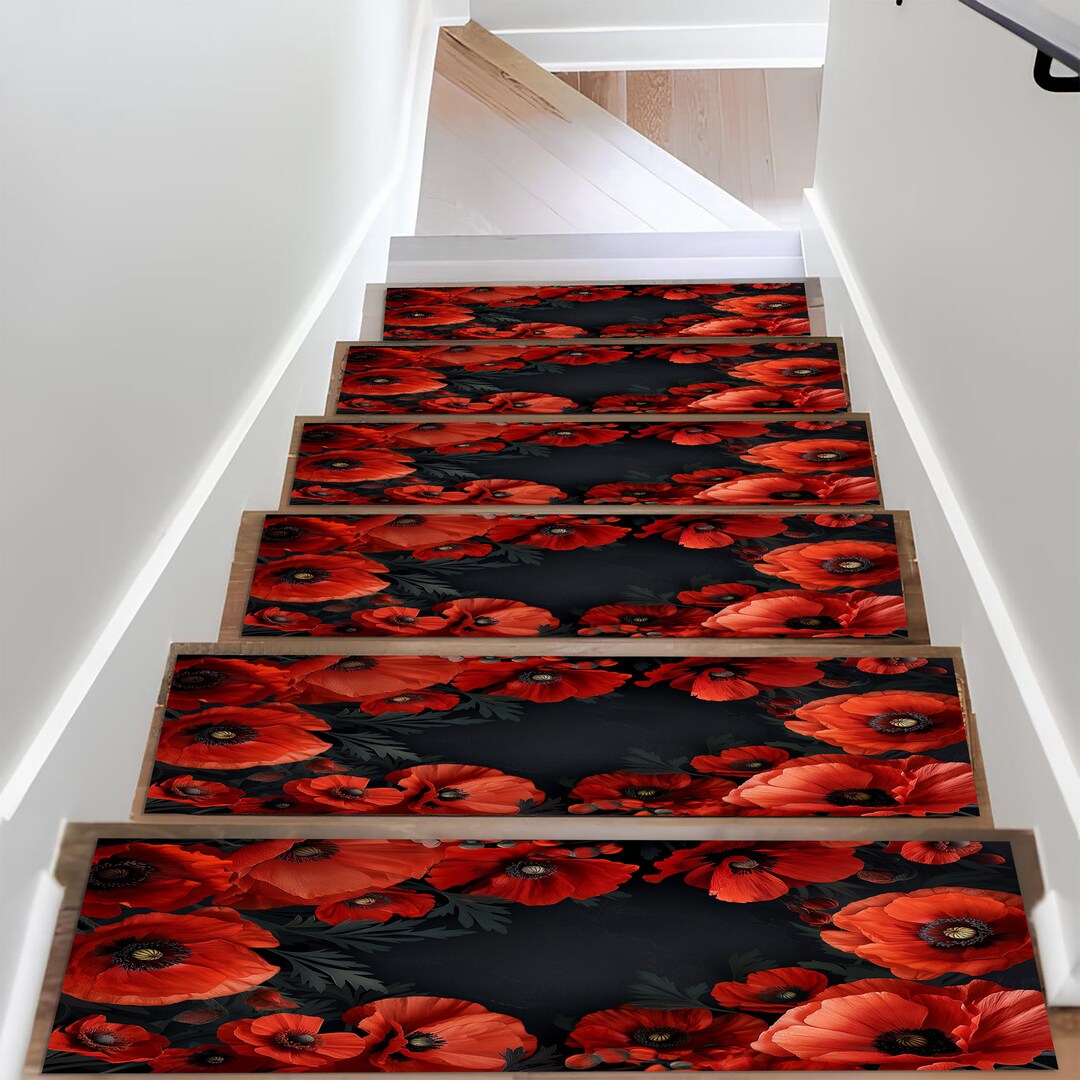 Native Red Stair Runners - Stair Carpet