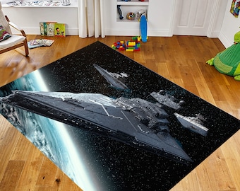 Starwars Gemusterter Teppich, Starwars Teppich, Jungenzimmer Teppich, Kinderzimmer Teppich, Geschenk Für Ihn