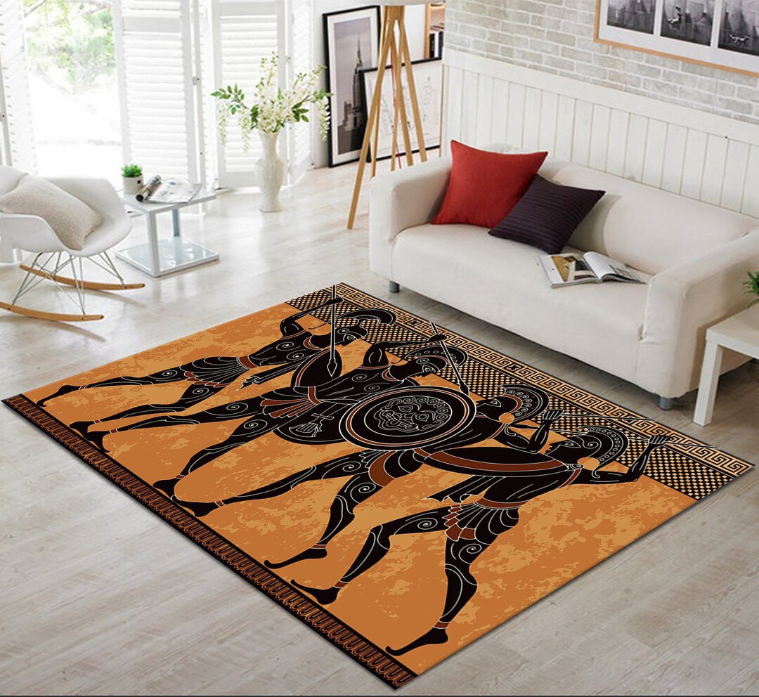 Wegyptian Rug Ancient Egyptian Rug, Egypt Pattern Rug, Gift for Her, Home Decor ...