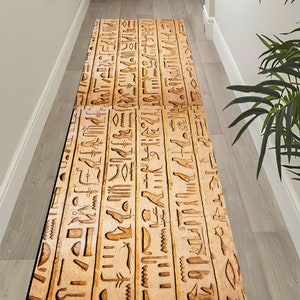Ancient Egyptian Rug,Ancient Egyptian Runner,Ancient Egyptian Long Rug,Ancient Egyptian Entry Rug,Anti Slip Rug,Ancient Egyptian Hallway Rug
