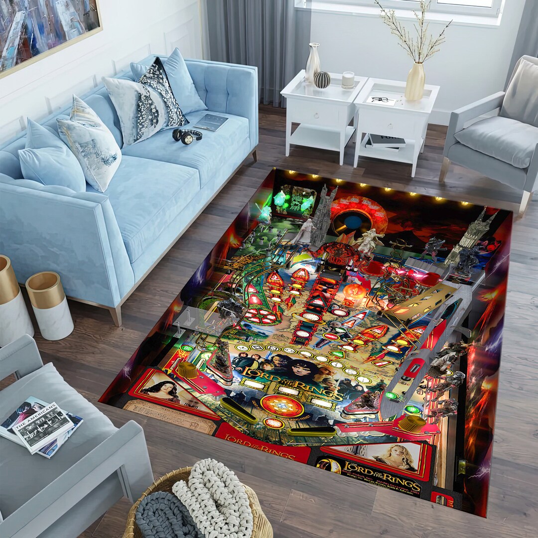 Pinball Rug,lord of Rings Rug,pinball Playfield Rugs,cool Rug,fan Rug ...