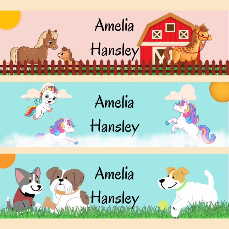 Custom Daycare Labels Labels School Supply Stickers Etsy