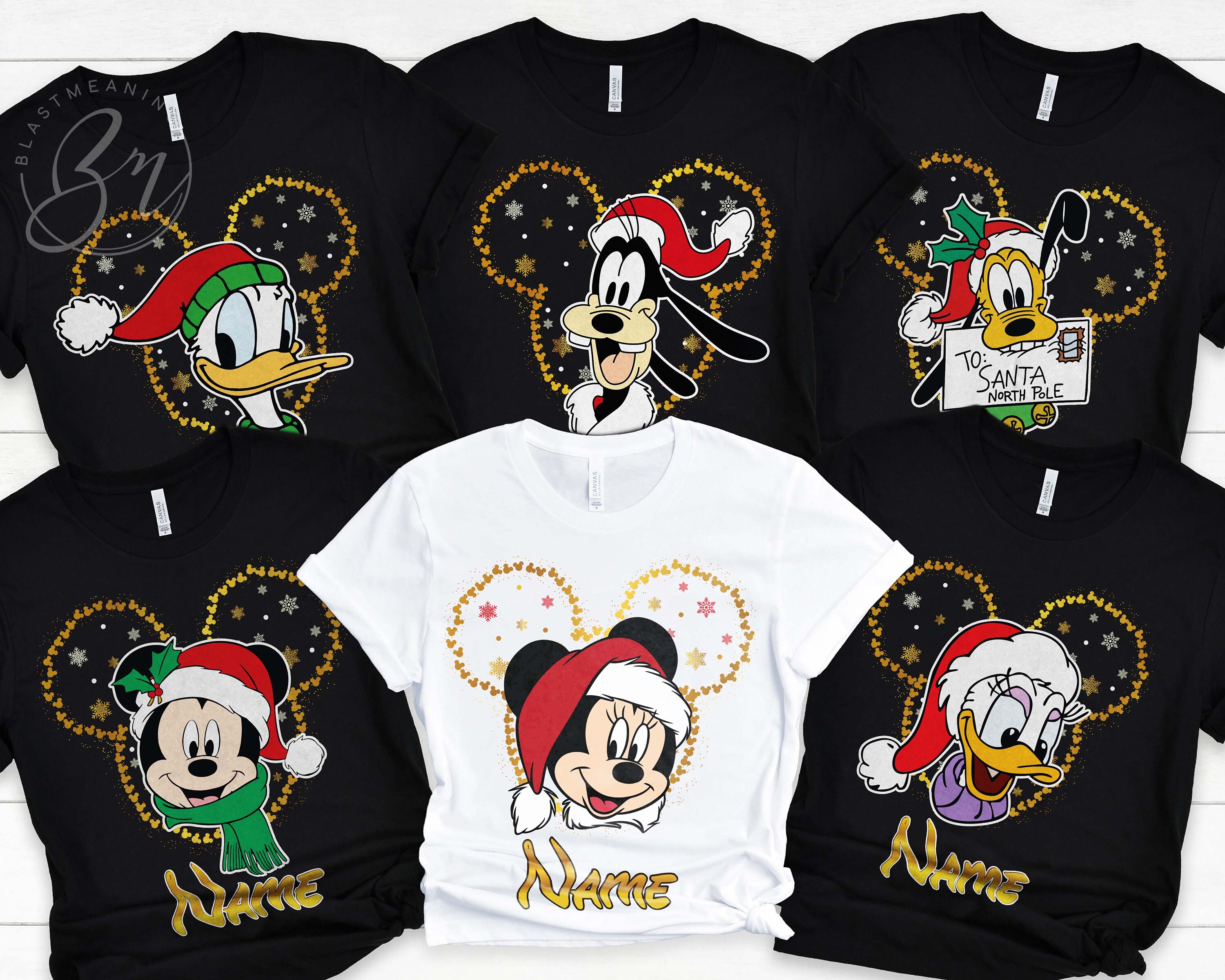 Discover Disney Mickey And Minnie Christmas Matching T-Shirt