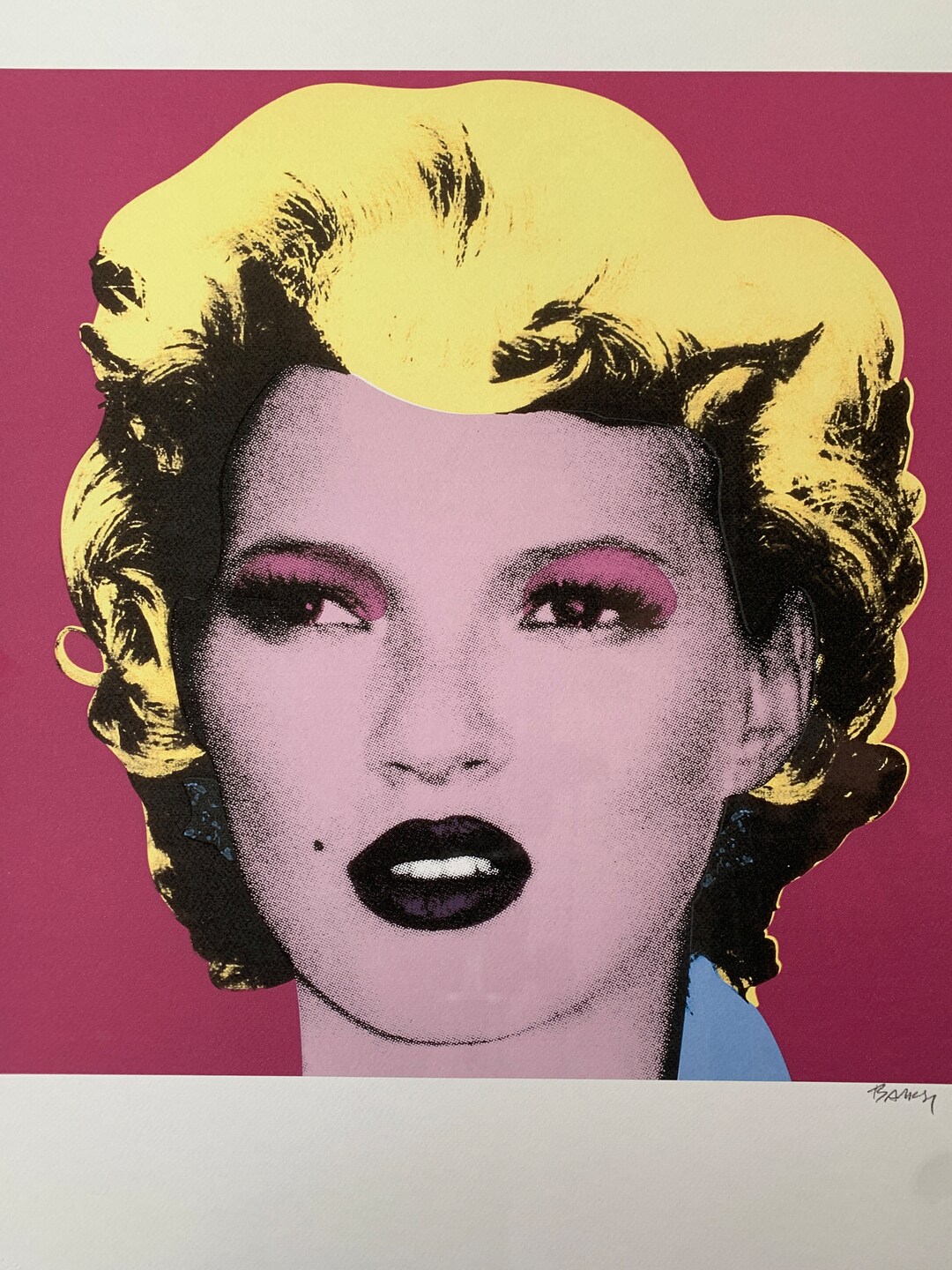 Banksy Lithography, kate Moss Certificate, Signed, Top Wall Art Etsy