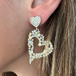 Swarovski Hart Bungel Oorbel