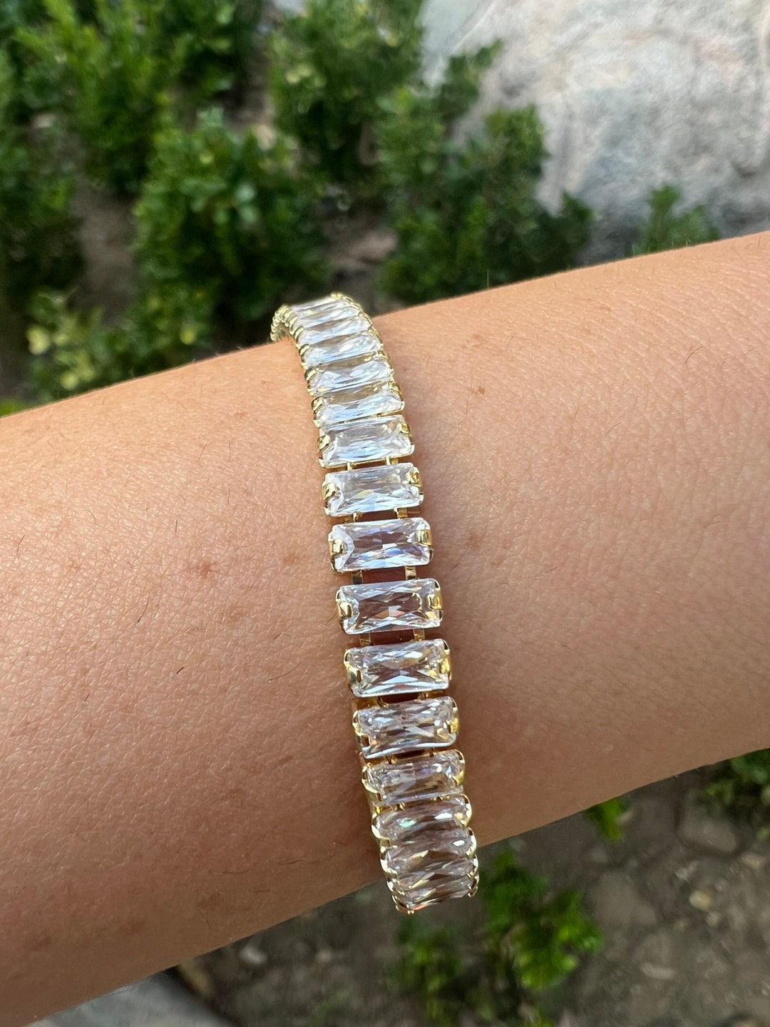 NWOT?Swarovski?Baguette Gold Bangle Watch0999987 Swarovski Women main image 3