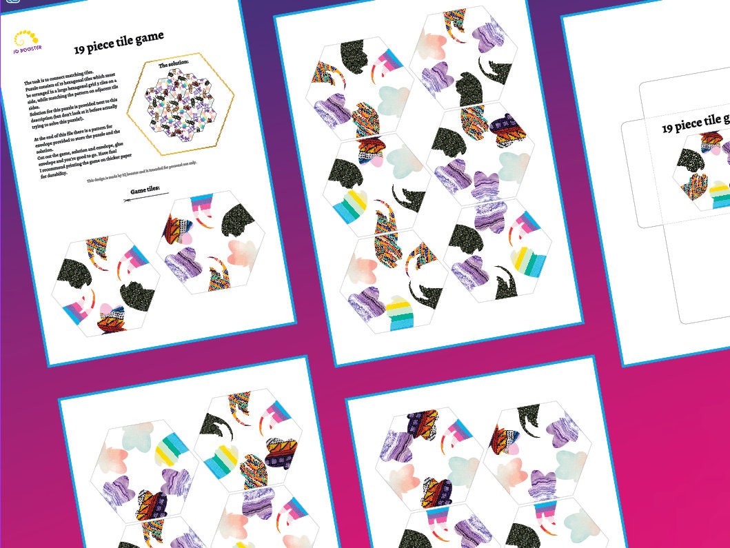 Printable Puzzle for Adults and for Kids, Printable Cutout Puzzle With ...
