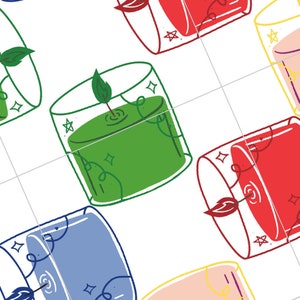 Christmas Printable Game With Colourful Candles, Christmas Printables ...