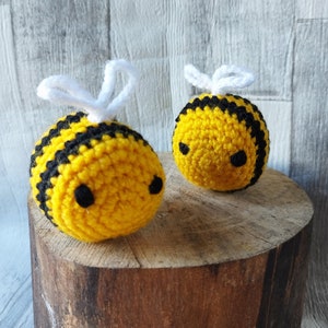 Crochet Bee Plushie, Emotional Support Bee Fidget Toy, Stress Relief or Anxiety Relief, Gift For Her, Personalised Bee Gift, Bee Home Decor
