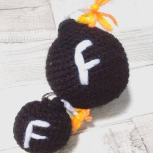 Crochet Stress Relief Stressball, Crochet Adult Plush F Bomb, Gift for Friend, Prank Gift, Gift for Boyfriend, Naughty Gift