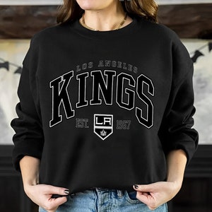  Men's Los Angeles Kings Vintage Rockaway Lacer Pullover Hoodie  - Size Medium : Sports & Outdoors