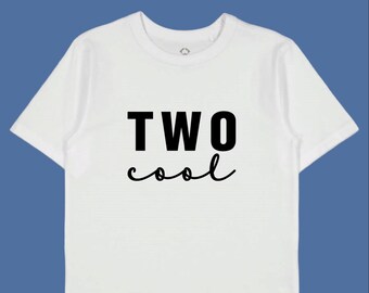 Two Cool Birthday T-shirt | Birthday Outfit | 2nd Birthday T-shirt | Second Birthday T-shirt | Age Tshirt