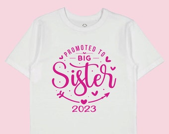 Promoted to Big Sister Tshirt | Pregnancy Announcement Tshirt