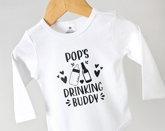 Customisable Drinking Buddy Onesie | Baby Onesie | Baby Bodysuit
