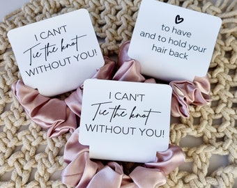 Scrunchie Tag | Bridesmaid Scrunchie Tag | Wedding Scrunchie Tag