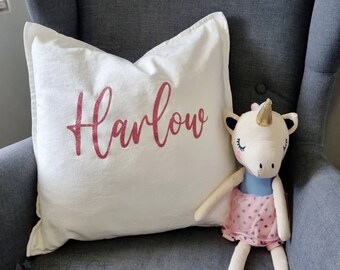Personalised Decorative Name Cushion Cover | Bedroom & Nursery Decor