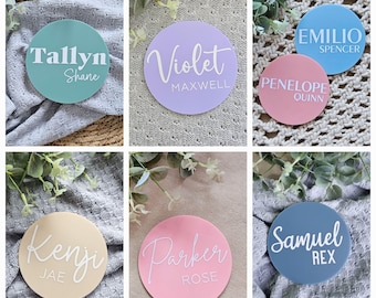 Baby Name Plaques | Name Announcement Plaque | Birth Announcement Plaque | Pregnancy Announcement