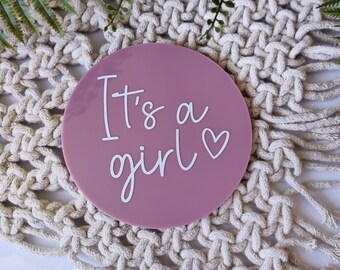 It's a girl | It's a boy | Acrylic Plaque