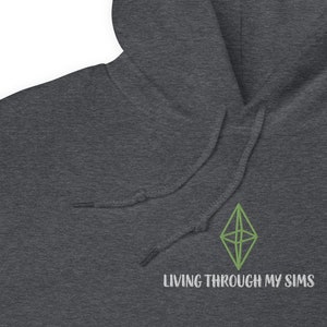 Living Through My Sims Embroidered Hoodie