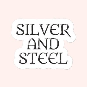 The Witcher Silver and Steel Sticker