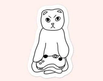 Gamer Cat Sticker