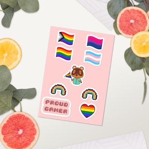 Stolzer Gamer LGBTQ+ StickerBogen
