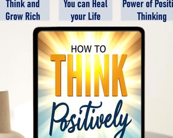Ebook sul pensiero positivo / Diario e schede di lavoro sulla mentalità guidata / Diario sulla manifestazione e la gratitudine / PDF stampabile