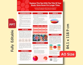 Editable PowerPoint Scientific Research Poster Template A0 | Academic Poster Layout | Conference Poster Presentation
