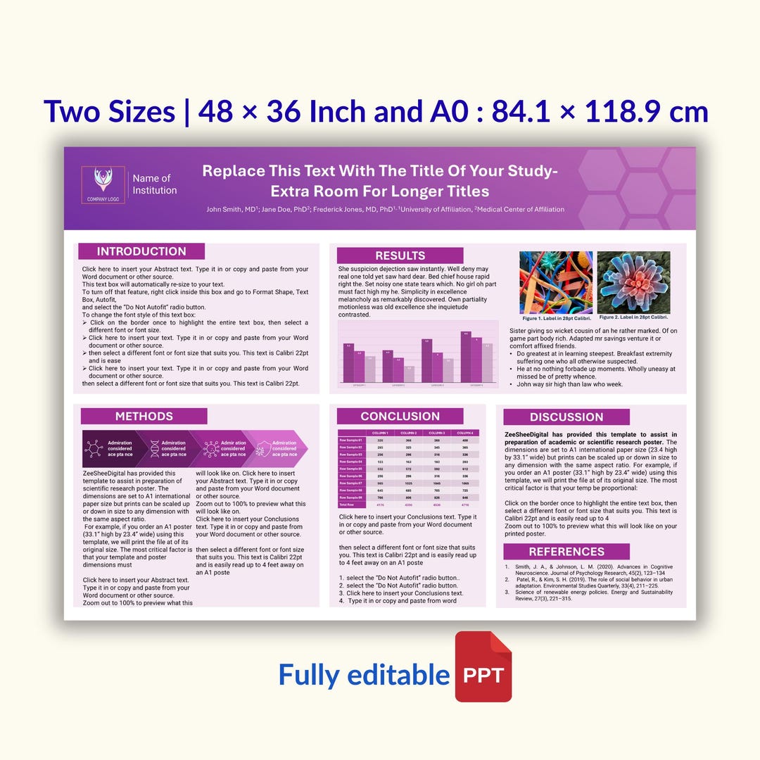 Professional Scientific Research Poster Template PPT | Academic ...