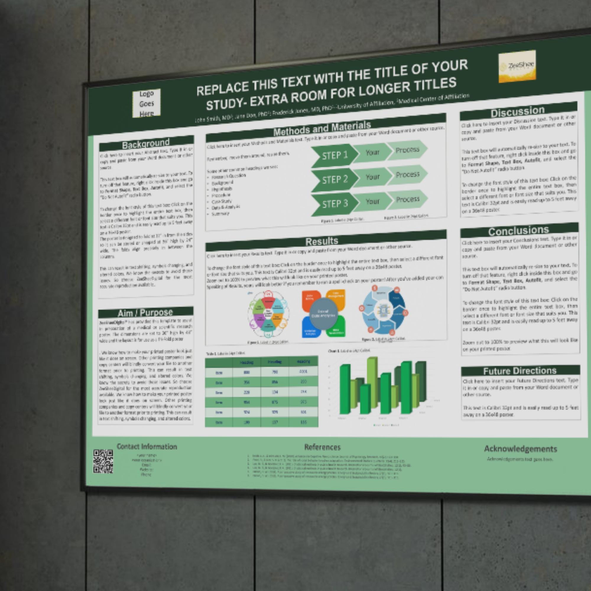 Academic Research Poster Template | A0 Editable Powerpoint Scientific ...