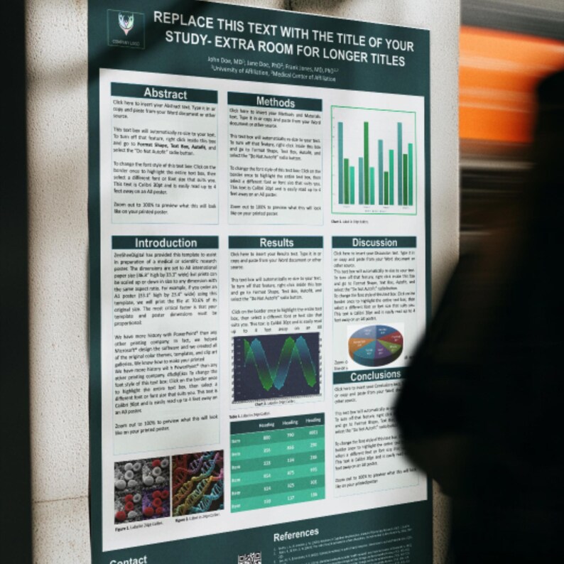 Poster Conclusion Examples Research Poster Template | Editable Powerpoint A0 Portrait for Academic ...
