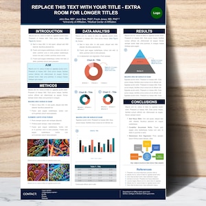 Research Poster Template A0 Portrait | Editable PowerPoint for Scientific, Academic, STEM Presentation & Professional Conferences