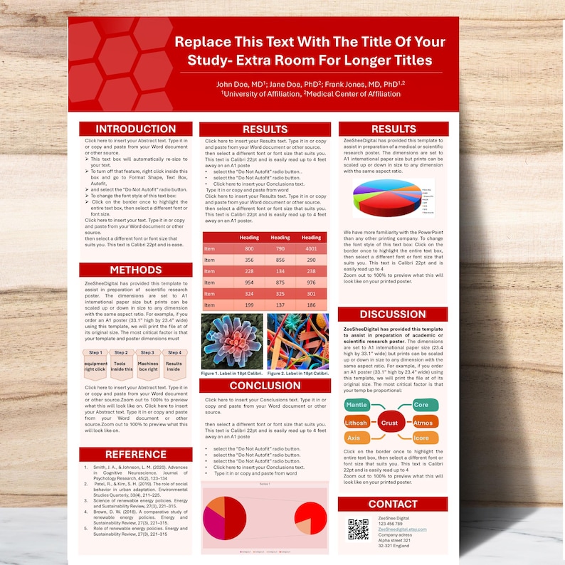 Application Poster References Editable Powerpoint Scientific Research Poster Template A0 | Academic ...