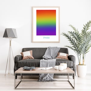 Poster Pride, Rainbow, Rainbow LGBTQ, colorful, digital art, digital art, picture, poster to print