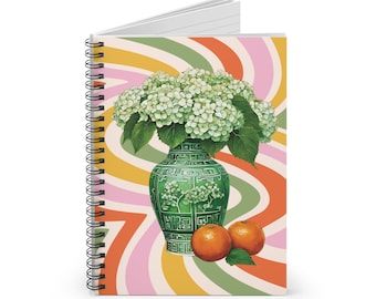 Eclectic Tradition Floral Notebook: Fun Hydrangea Notebook, Great Eclectic Notebook Gift, Beautiful Notebook for Shower Hostess Gifts