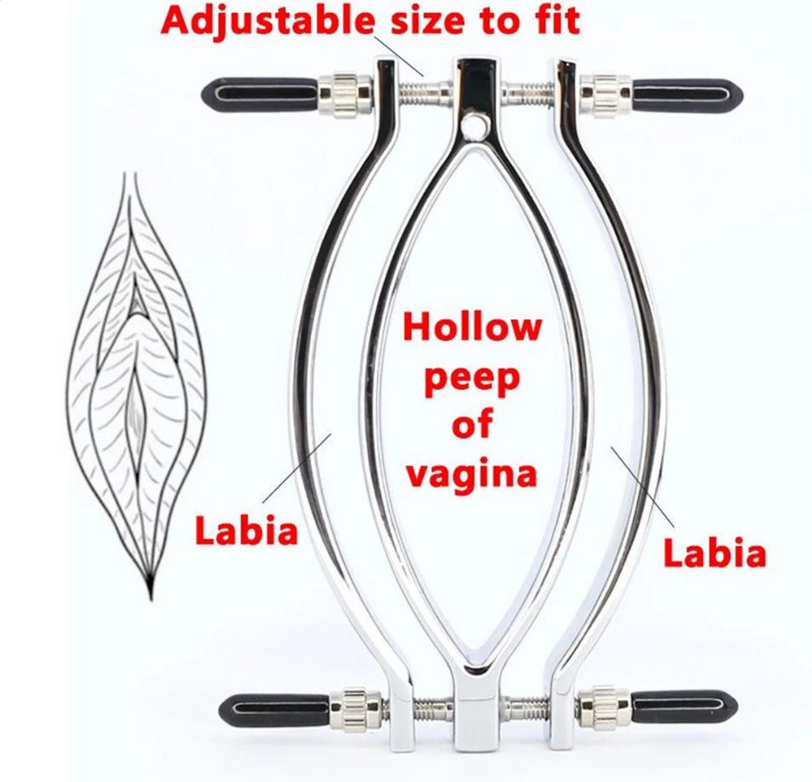 Adjustable Pussy Clamp Labia Spreader bdsmvagina Clamps Etsy