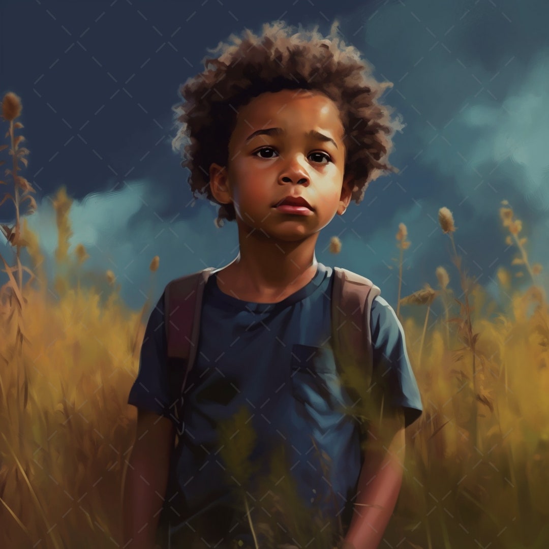 Digital Download African American Boy Wall Art Print on Etsy