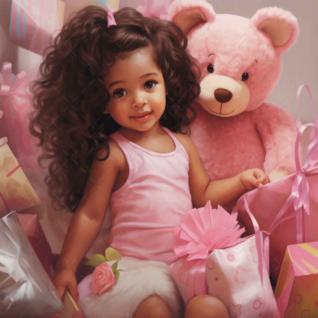 Digital Download African American Girl Wall Art Print on Etsy